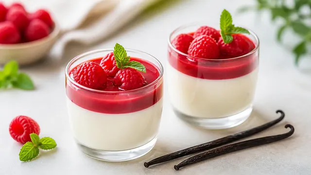 Vanilková panna cotta
