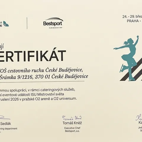 Ocenění cateringových služeb školy
